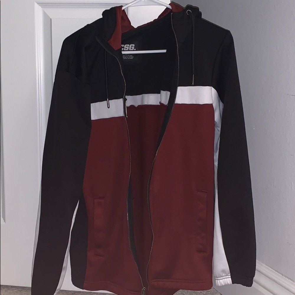 CSG Striped Zip Up